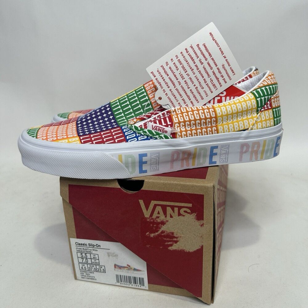 Vans Shoes Classic Slip-On “Pride/Multi True White” 2024